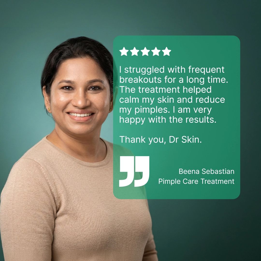 Patient review at DrSkin Clinic